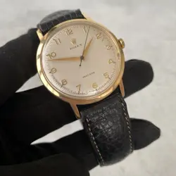 1956 Rare Rolex Precision 18ct Gold 36mm Oversized Arabic Swiss Watch - Boxed