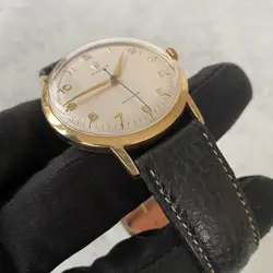 1956 Rare Rolex Precision 18ct Gold 36mm Oversized Arabic Swiss Watch - Boxed