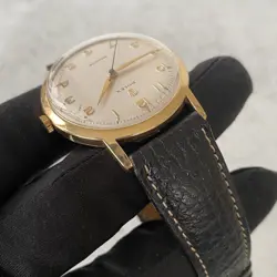 1956 Rare Rolex Precision 18ct Gold 36mm Oversized Arabic Swiss Watch - Boxed