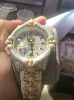 MOISSANITE ROLEX SKELETON