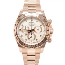 ROLEX DAYTONA 40MM WHITE DIAL WATCH 116505 ROSE GOLD