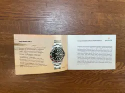 【Rare】ROLEX GMT Master Booklet Old Design Cockpit Day Japan Limited Edition