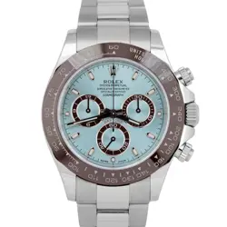 2021 NEW PAPERS ROLEX DAYTONA GLACIER ICE BLUE 40MM 950 PLATINUM 116506 BOX