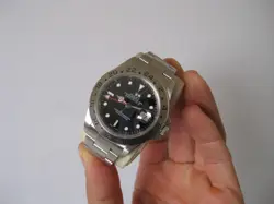 2005 ROLEX OYSTER PERPETUAL EXPLORER II SEL NO HOLES WATCH 16570 NEVER POLISH
