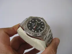 2005 ROLEX OYSTER PERPETUAL EXPLORER II SEL NO HOLES WATCH 16570 NEVER POLISH