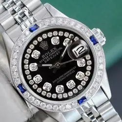 BLACK DIAL DIAMOND-SAPPHIRE