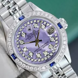 PURPLE DIAL DIAMOND-SAPPHIRE