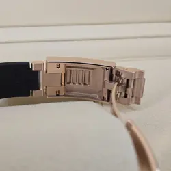 ROLEX DAYTONA 126515LN 40MM SUNDUST DIAL 18K  EVEROSE GOLD OYSTERFLEX BLACK B&P