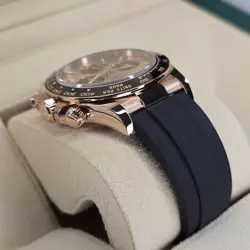 ROLEX DAYTONA 126515LN 40MM SUNDUST DIAL 18K  EVEROSE GOLD OYSTERFLEX BLACK B&P