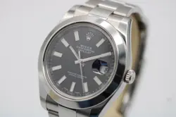 Rolex Datejust 41mm 116300 Black Dial c.2016 Unpolished
