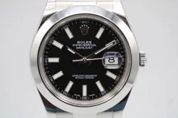 Rolex Datejust 41mm 116300 Black Dial c.2016 Unpolished