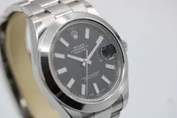 Rolex Datejust 41mm 116300 Black Dial c.2016 Unpolished