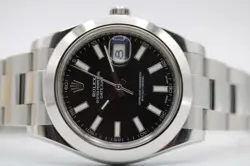Rolex Datejust 41mm 116300 Black Dial c.2016 Unpolished