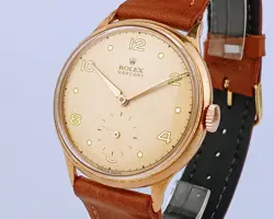 VINTAGE ROLEX MARCONI MEN'S WATCH 18K GOLD PLATED FROM 40'S SERVICED !