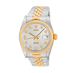 ROLEX STAINLESS STEEL 18K YELLOW GOLD 31MM DATEJUST 68273 BOX WARRANTY
