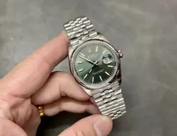 ROLEX DATEJUST  SILVER OYSTER BRACELET WITH SILVER BEZEL 36MM