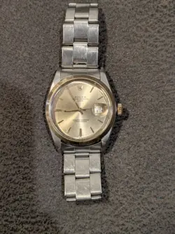 VINTAGE ROLEX 1500 OYSTER DATE STAINLESS STEEL WRISTWATCH 