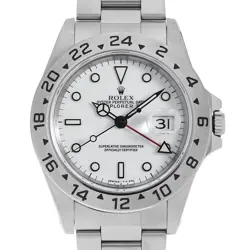 ROLEX EXPLORER II 16570 WHITE ALL TRITIUM U NUMBER SECOND HAND MENS