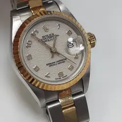ROLEX LADIES DATEJUST 26 MM STEEL 18K YELLOW GOLD OYSTER WATCH 69173 CIRCA 1984