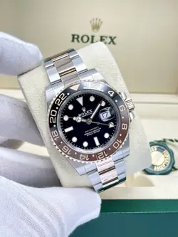 Rolex GMT-Master II 126711CHNR 40mm Rootbeer Bi Metal Rose Gold Black Dial Tone