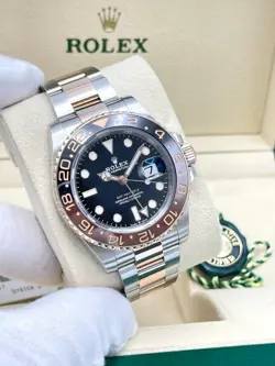 Rolex GMT-Master II 126711CHNR 40mm Rootbeer Bi Metal Rose Gold Black Dial Tone