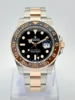 Rolex GMT-Master II 126711CHNR 40mm Rootbeer Bi Metal Rose Gold Black Dial Tone