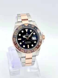 Rolex GMT-Master II 126711CHNR 40mm Rootbeer Bi Metal Rose Gold Black Dial Tone