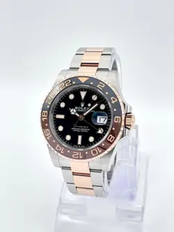 Rolex GMT-Master II 126711CHNR 40mm Rootbeer Bi Metal Rose Gold Black Dial Tone