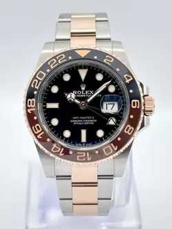 Rolex GMT-Master II 126711CHNR 40mm Rootbeer Bi Metal Rose Gold Black Dial Tone