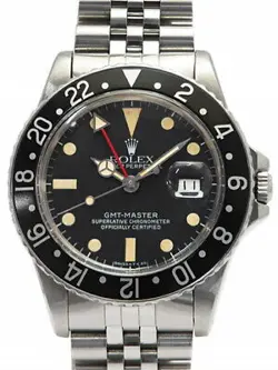 ROLEX GMT MASTER BLACK BEZEL 16750 806**** MEN'S AUTOMATIC #T015