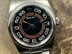 Rolex Oyster Perpetual 36 Black Orange 116000 nick name ...  Harley Davidson