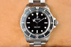 ROLEX SUBMARINER NO-DATE STAINLESS STEEL BLACK 40MM AUTOMATIC OYSTER WATCH 14060