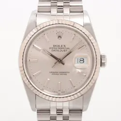 ROLEX DATEJUST 16234 SS×WG AT SILVER-FACE 1 EXTRA LINK