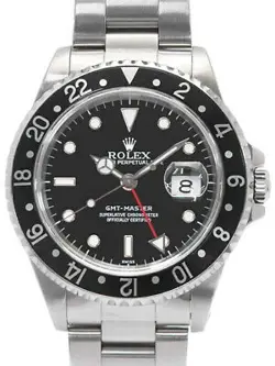 ROLEX GMT MASTER BLACK BEZEL 16700 U MEN'S AUTOMATIC #T052