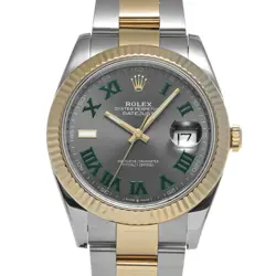 ROLEX 2/10  DATEJUST 41 126333 RANDOM SERIAL SLATE WATCH WRISTWATCH R45_0210