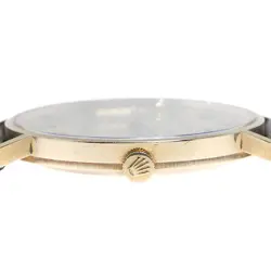 ROLEX Cellini 3833 K18YG Cal.1600 Gold Dial Hand Winding Men's Watch_833218