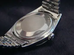Vintage Rolex Datejust 1603 Mens Stainless Steel Watch Silver Dial Jubilee Band