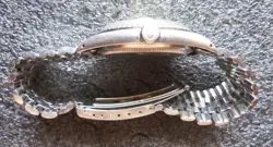 Vintage Rolex Datejust 1603 Mens Stainless Steel Watch Silver Dial Jubilee Band