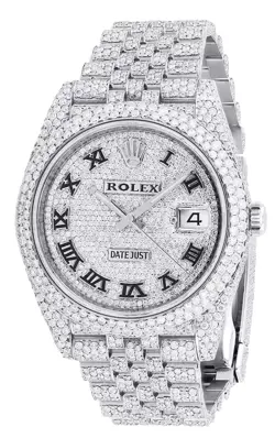 ROLEX DATEJUST  41MM JUBILEE BRACELET DIAMOND BEZEL