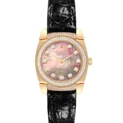 ROLEX CELLINI CESTELLO YELLOW GOLD MOP DIAMOND LADIES WATCH 6311