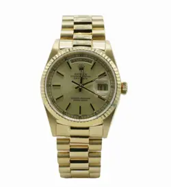 Vintage Rolex Day-Date President 1803 Mens 18K Yellow Gold Watch Champagne Dial