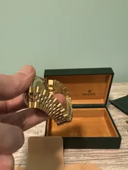 Vintage Rolex Day-Date President 1803 Mens 18K Yellow Gold Watch Champagne Dial