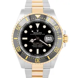 2023 NEW PAPERS ROLEX SEA-DWELLER 43MM TWO-TONE 18K GOLD STEEL BLACK 126603 BOX