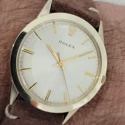 Mens Rolex Ref 7002 Presentation 14k Gold Filled 35mm Automatic 1970s RA424B