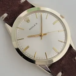 Mens Rolex Ref 7002 Presentation 14k Gold Filled 35mm Automatic 1970s RA424B