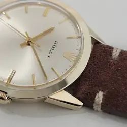 Mens Rolex Ref 7002 Presentation 14k Gold Filled 35mm Automatic 1970s RA424B