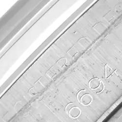 Rolex OysterDate Precision Silver Linen Dial Steel Vintage Mens Watch 6694