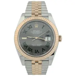 ROLEX DATEJUST 36MM WIMBLEDON DIAL WATCH 126233 YG