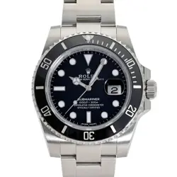 USED ROLEX SUBMARINER DATE 116610LN BLACK MEN'S WATCH #21711