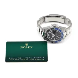 USED ROLEX Gmt Master Ii 126710BLNR Black Men's Watch #242611
